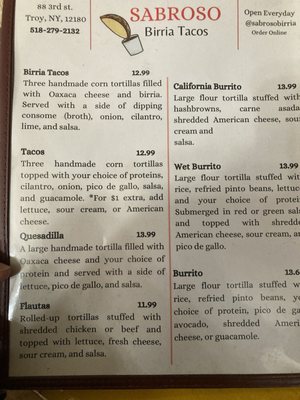 Menu photo 3 Sabroso Hispanic American Food Troy, NY Menu photo 3 Sabroso Hispanic American Food Troy, NY