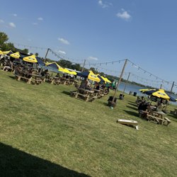 Lake Andrea Beer Garden - View of lake Andrea & beer garden seating area