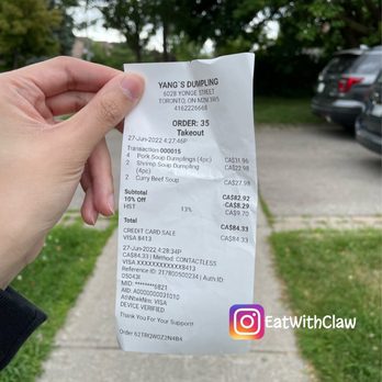 Yang’s Dumpling - What i got! Grand opening Special - 10% off everythibg - Dumplings Near Me - Toronto, Ontario Yang’s Dumpling - What i got! Grand opening Special - 10% off everythibg - Dumplings Near Me - Toronto, Ontario