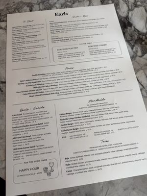 Menu photo 1 Earls Kitchen + Bar Orlando, FL