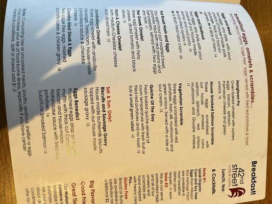 Menu photo 6 42nd Street Cafe & Bistro Seaview, WA Menu photo 6 42nd Street Cafe & Bistro Seaview, WA