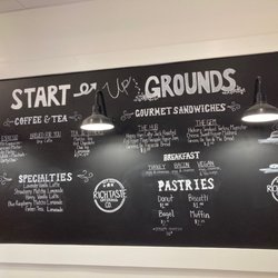 Startup Grounds - Menu, drinks and good sandwiches and pastries