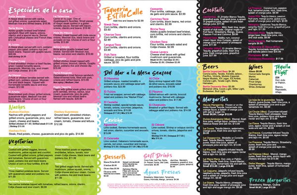 Menu photo 6 La Perla Tapatía Mexican Restaurant Eustis, FL