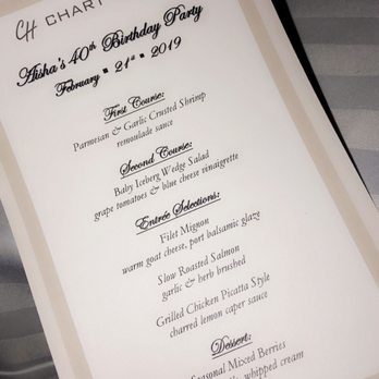 Chart House - What's on the menu.... - Seafood Near Me - Weehawken, New Jersey Chart House - What's on the menu.... - Seafood Near Me - Weehawken, New Jersey