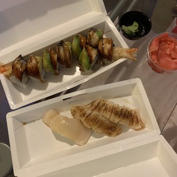 The Goblin - Torched Scallop and Volcano Roll - Japanese Near Me - Clinton Township, Michigan