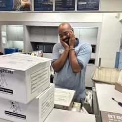 US Post Office - Ray of Sunshine at USPS Kirkwood, MO 63122