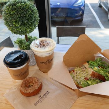 Enchanted Coffee Bar - Avocado Toast and Strawberry Donut from Caffeinated Kitchen. - Coffee & Tea Near Me - La Mirada, California Enchanted Coffee Bar - Avocado Toast and Strawberry Donut from Caffeinated Kitchen. - Coffee & Tea Near Me - La Mirada, California