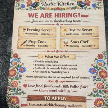 Gosias Rustic Kitchen - Polish Near Me - Sheridan, Indiana