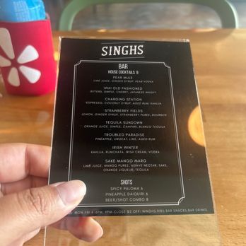 Singhs - Bar menu - Vietnamese Near Me - San Antonio, Texas Singhs - Bar menu - Vietnamese Near Me - San Antonio, Texas