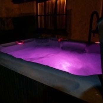 Everything Hot Tubz - Tub at night - Hot Tub & Pool Near Me - Castle Rock, Colorado