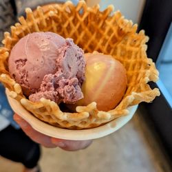 Jeni's Splendid Ice Creams - Wildberry Lavender and Rainbow Sprinkle sherbet