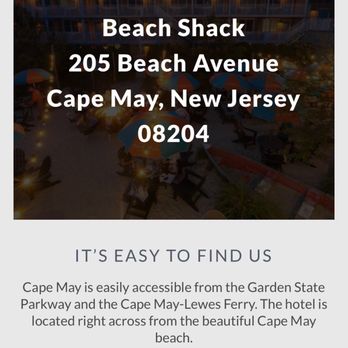 Beach Shack - The beach shack website showing the seating area I speak of. - Hotels Near Me - Cape May, New Jersey