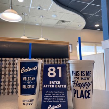 Culver's - Sodas and seat sign - Burgers Near Me - Lakewood, Colorado