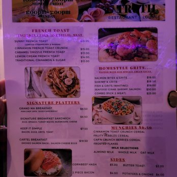 Truth Restaurant & Lounge - the menu - New American Near Me - Portsmouth, Virginia Truth Restaurant & Lounge - the menu - New American Near Me - Portsmouth, Virginia