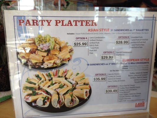 Menu photo 8 Lee's Sandwiches Huntington Beach, CA