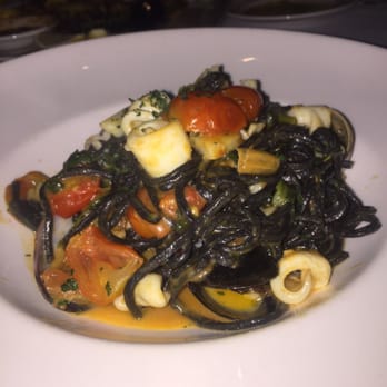 Coco Pazzo - Squid ink pasta with seafood - Tuscan Near Me - Chicago, Illinois
