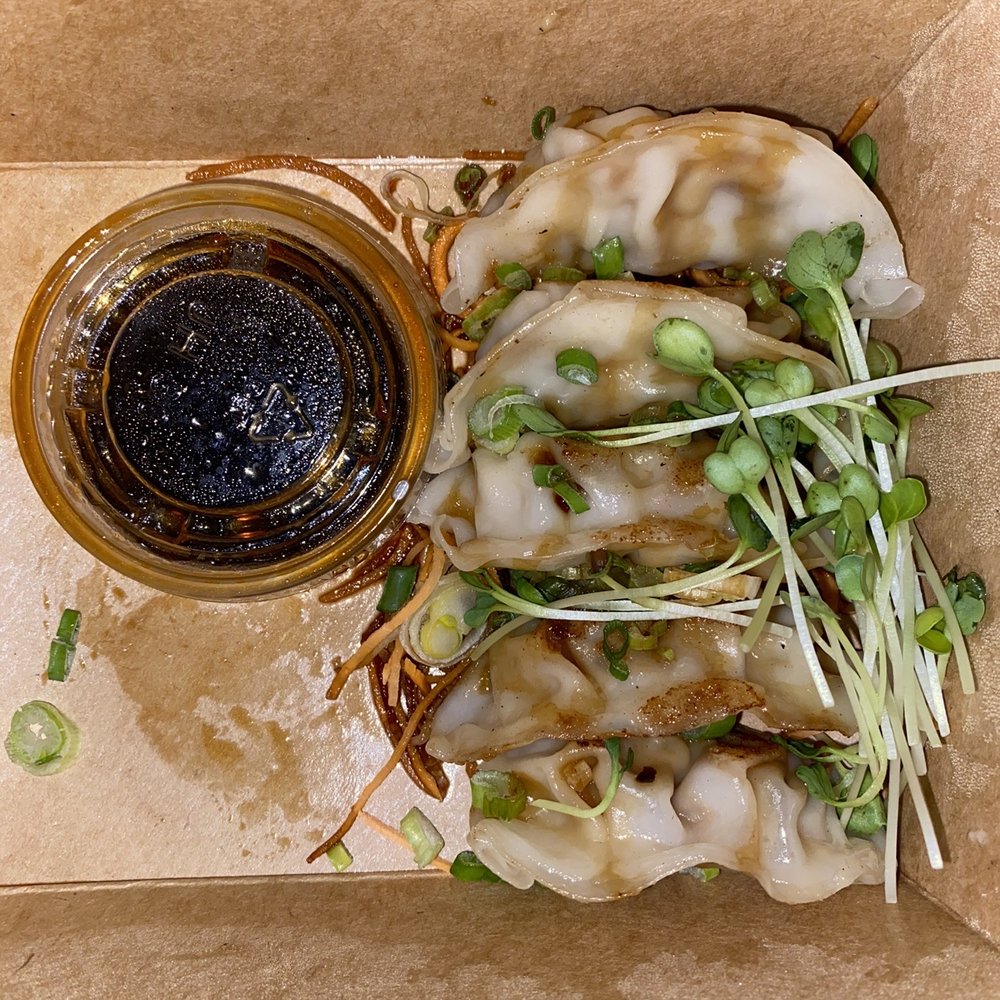 East by Southwest - Pork gyozas. - Sushi Bars Near Me - Durango, Colorado East by Southwest - Pork gyozas. - Sushi Bars Near Me - Durango, Colorado