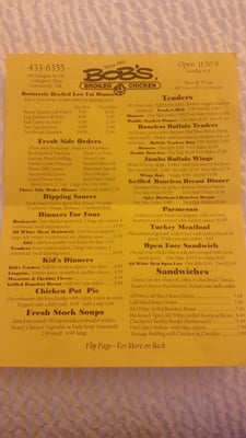 Menu photo 4 Bob's Broiled Chicken Restaurant Portsmouth, NH Menu photo 4 Bob's Broiled Chicken Restaurant Portsmouth, NH