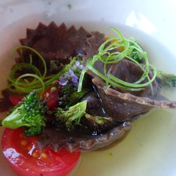 Tenant Restaurant - Lots of flavor in the tomato brodo. Perfect complement to the pasta. Dinner 8/31/2017. - New American Near Me - Minneapolis, Minnesota