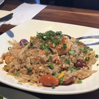 AROI Thai - Fried rice with sausage and shrimp - Thai Near Me - La Jolla, California