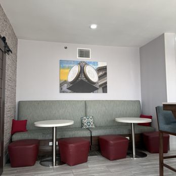 Hampton Inn Washington - One part of the dining area for breakfast - Hotels Near Me - Washington, Pennsylvania