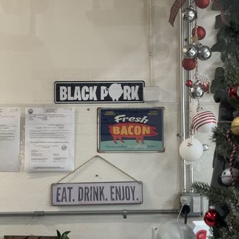 Black Pork - Behind ordering counter - American Near Me - Long Beach , California