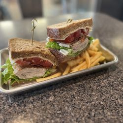 Smiley Brothers Specialty Foods - Turkey Club with fries