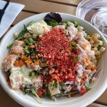 Poke2 Grill - They have hot Cheeto crumbs !!!!! - Seafood Near Me - Long Beach, California Poke2 Grill - They have hot Cheeto crumbs !!!!! - Seafood Near Me - Long Beach, California