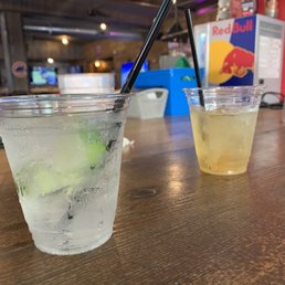 Plastic cups for cocktails....