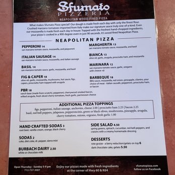 Sfumato Pizzeria - Pizza Near Me - Alton, Iowa Sfumato Pizzeria - Pizza Near Me - Alton, Iowa