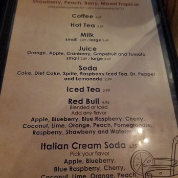 Deja Vu - Menu as of 7/6/2018 - Breakfast & Brunch Near Me - Redding, California