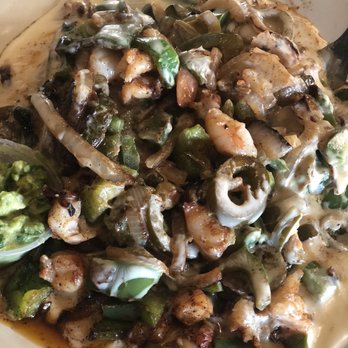 Pesos Mexican Cantina - Loaded Shrimp Potato - Mexican Near Me - Decatur, Georgia