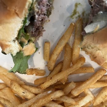 Rundown Cafe - California burger with fries both good - Seafood Near Me - Kitty Hawk, North Carolina