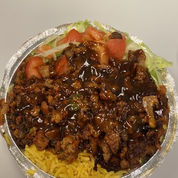 Chopped Cheese - Lamb over Rice Platter - Salad Near Me - New York, New York Chopped Cheese - Lamb over Rice Platter - Salad Near Me - New York, New York