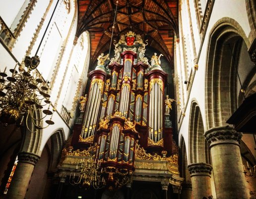 The St. Bavo Church in Haarlem by null