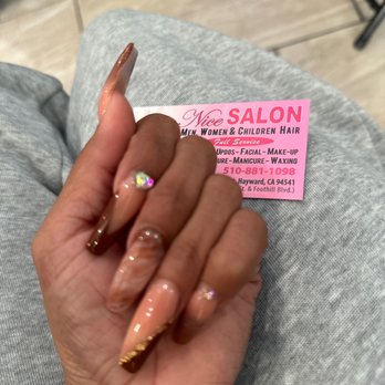 Nice Salon - The nails I asked for came out PERFECT - Hair Salons Near Me - Hayward, California