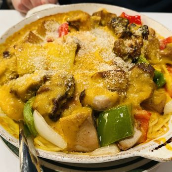 Hong Kong Cafe - Baked Portuguese Style Chicken with Spaghetti - Hong Kong Style Cafe Near Me - Dublin, California Hong Kong Cafe - Baked Portuguese Style Chicken with Spaghetti - Hong Kong Style Cafe Near Me - Dublin, California