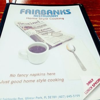 Fairbanks Restaurant - Diners Near Me - Winter Park, Florida