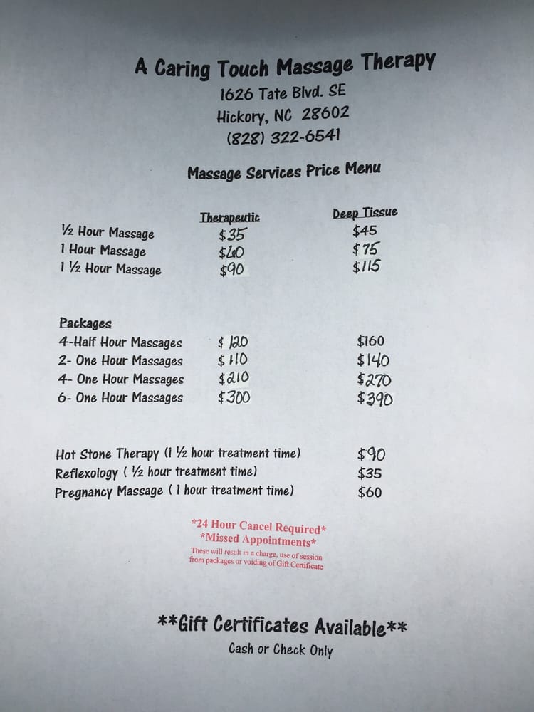 A CARING TOUCH Updated September 2024 1626 Tate Blvd SE, Hickory