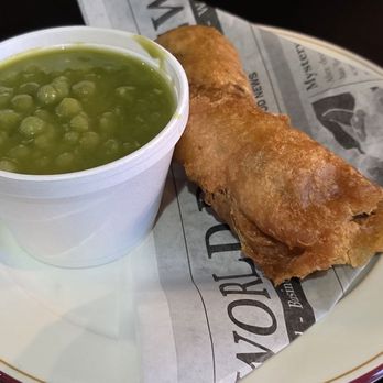 The Codfather - Mushy peas and battered sausage - Fish & Chips Near Me - Henderson, Nevada