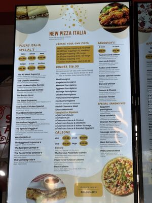 Menu photo 2 New Pizza Italia Fremont, CA Menu photo 2 New Pizza Italia Fremont, CA
