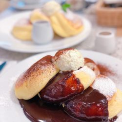 A Happy Pancake - Tiramisu soufflé pancake