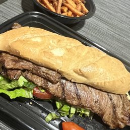 Vacio Sandwich with Sweet Potato Fries