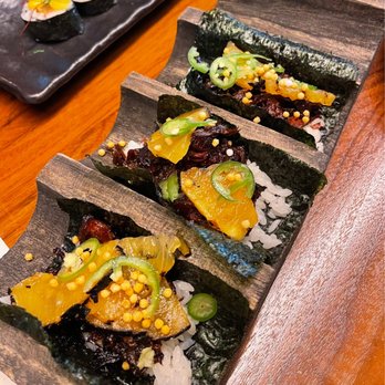 TenTen - Short Rib Handroll - Japanese Near Me - Austin, Texas TenTen - Short Rib Handroll - Japanese Near Me - Austin, Texas