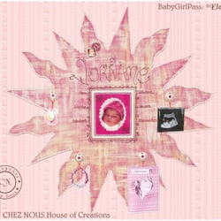 Chez Nous - BabyGirlPass "Eleonora" 60x60cm