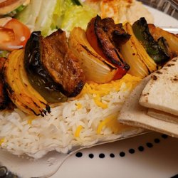 Shish kebab: $14.99 Grilled marinated chunks of Teres Major steak.