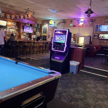 Cue & Brew - Jukebox sitting area and bar top - Sports Bars Near Me - Martinez, California