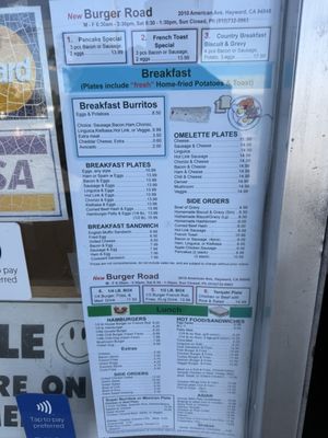 Menu photo 1 Burger Road Hayward, CA