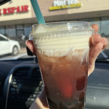 Mint Tea - Rose milk foam tea - Bubble Tea Near Me - Eagan, Minnesota