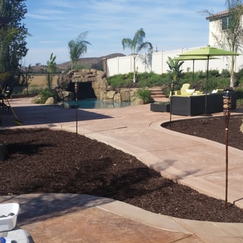 Majestic Pool Construction - Beautiful concrete work that matched our existing patio - Pool & Hot Tub Service Near Me - Temecula, California